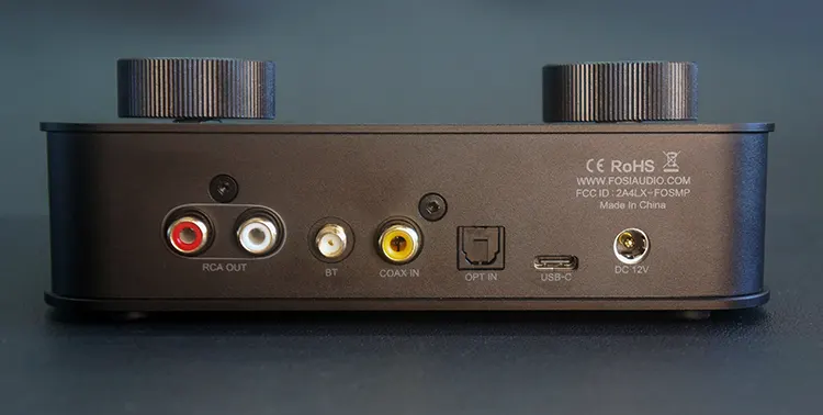 Fosi Audio K7 rear panel