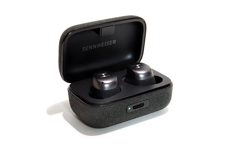 Sennheiser MOMENTUM True Wireless 4 in cradle