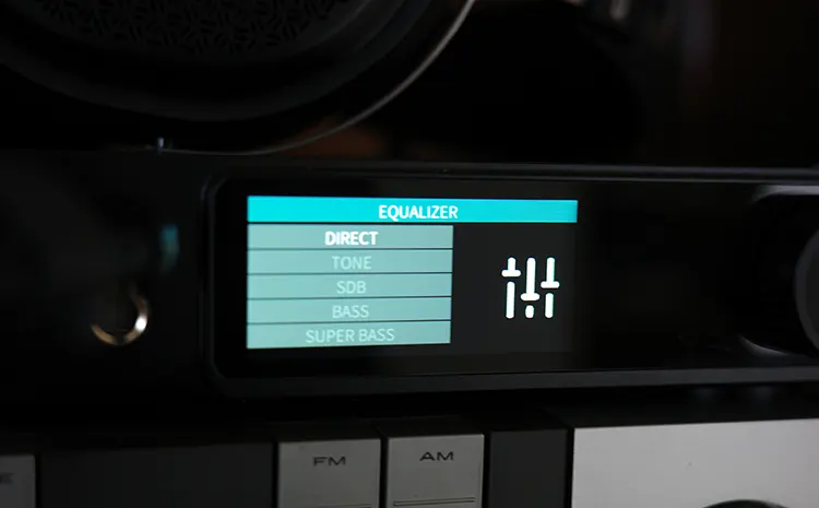 SMSL RAW-HA1 EQ screen