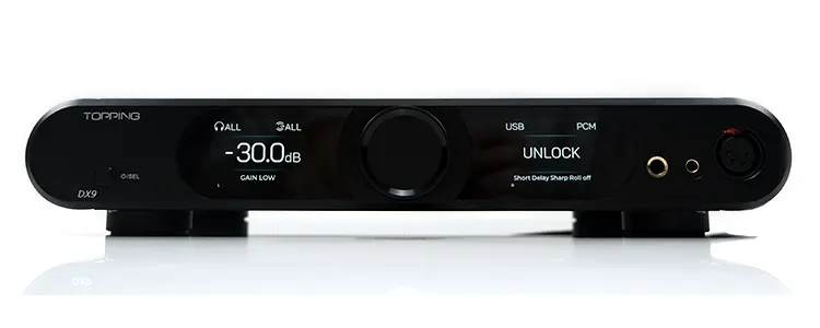 Topping DX9 front panel